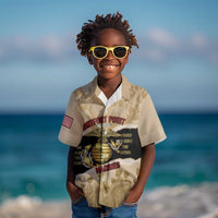 Montfort Point Marines Kid Hawaiian Shirt African American First To Fight Prejudice
