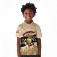 Montfort Point Marines Kid Polo Shirt African American First To Fight Prejudice