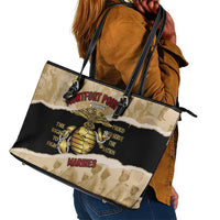 Montfort Point Marines Leather Tote Bag African American First To Fight Prejudice