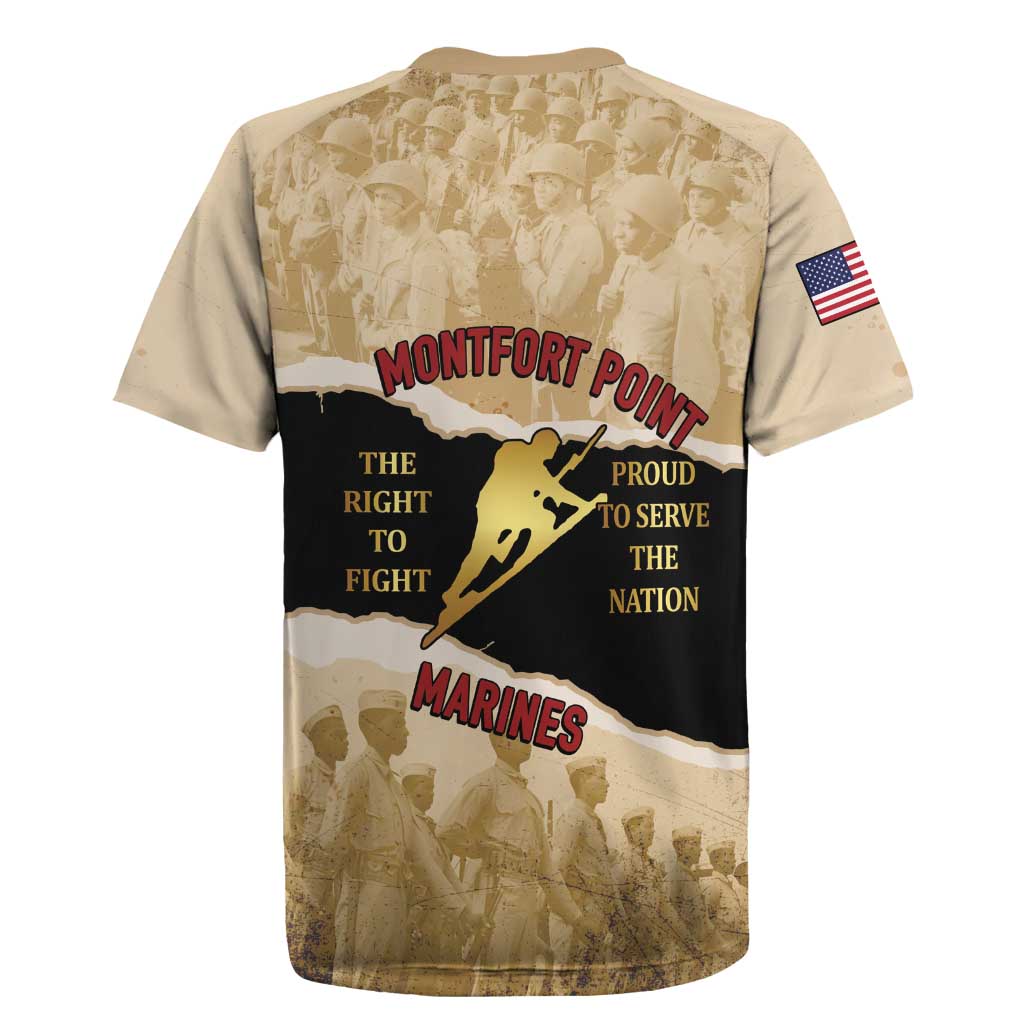 Montfort Point Marines Rugby Jersey African American First To Fight Prejudice
