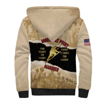 Montfort Point Marines Sherpa Hoodie African American First To Fight Prejudice