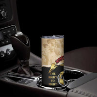 Montfort Point Marines Skinny Tumbler African American First To Fight Prejudice
