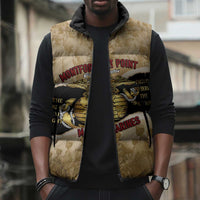 Montfort Point Marines Sleeveless Puffer Jacket African American First To Fight Prejudice