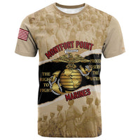 Montfort Point Marines T shirt African American First To Fight Prejudice