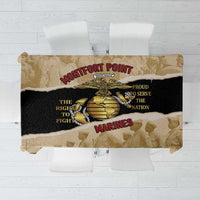 Montfort Point Marines Tablecloth African American First To Fight Prejudice