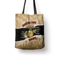 Montfort Point Marines Tote Bag African American First To Fight Prejudice