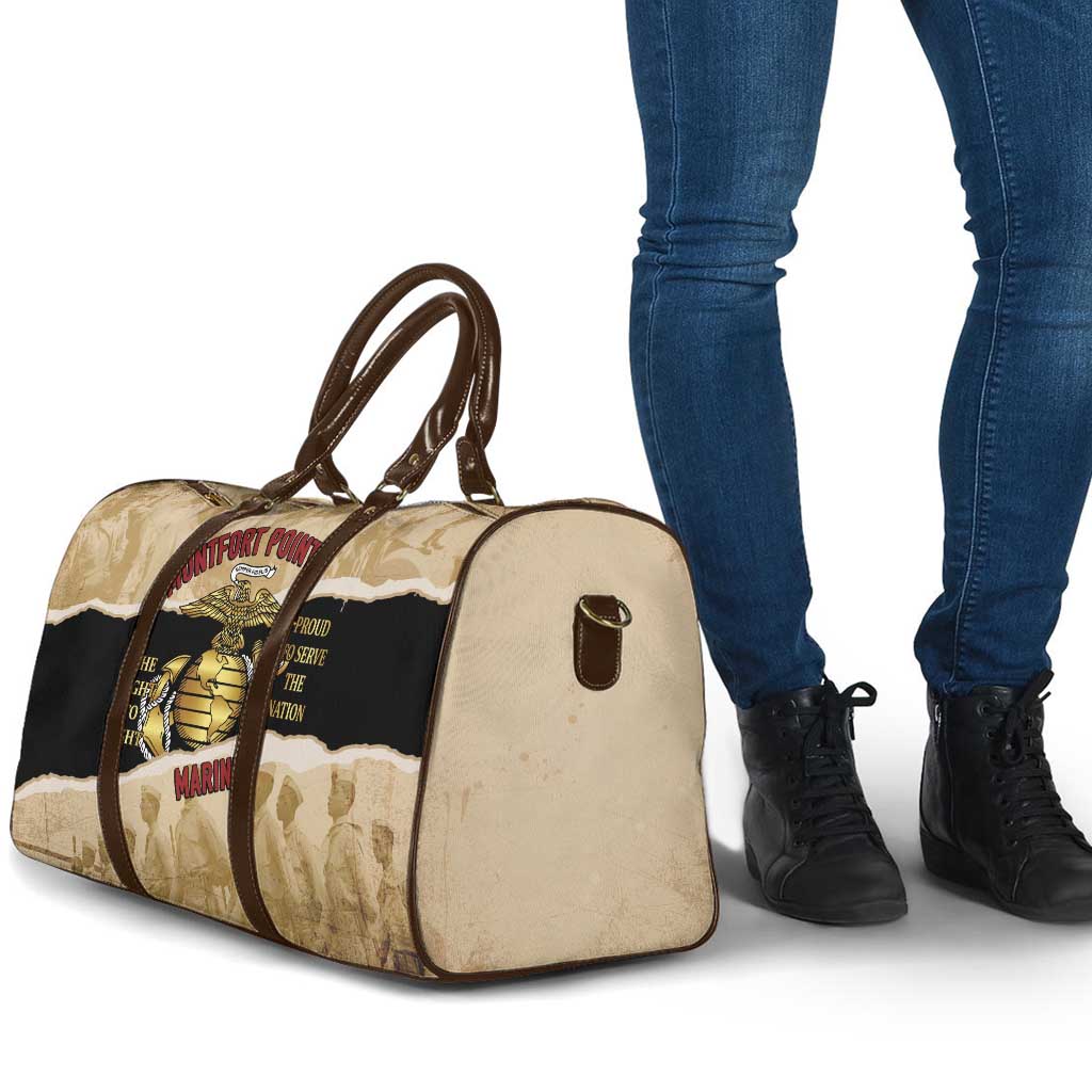 Montfort Point Marines Travel Bag African American First To Fight Prejudice