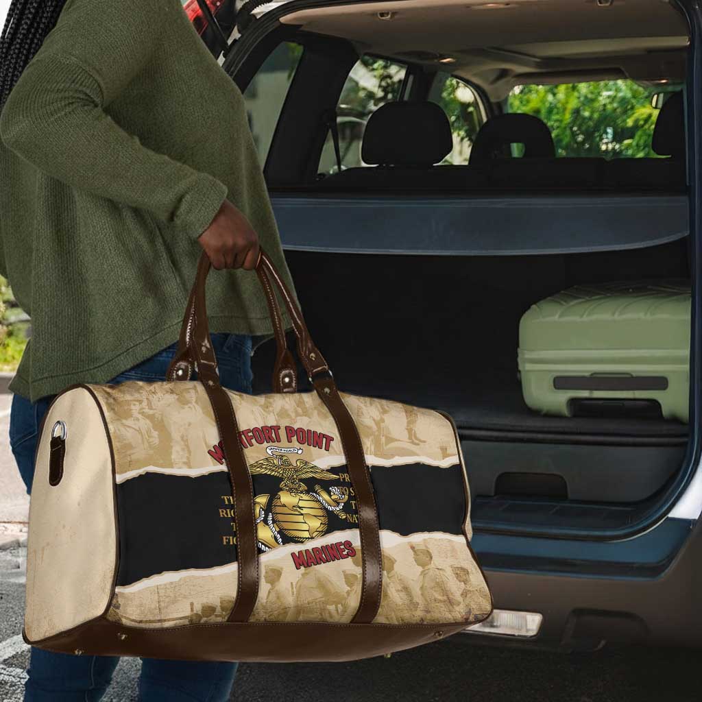 Montfort Point Marines Travel Bag African American First To Fight Prejudice