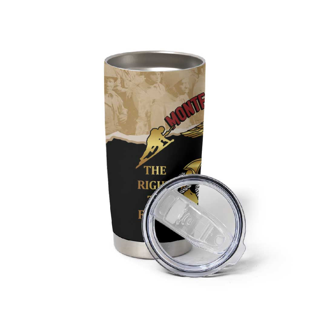 Montfort Point Marines Tumbler Cup African American First To Fight Prejudice