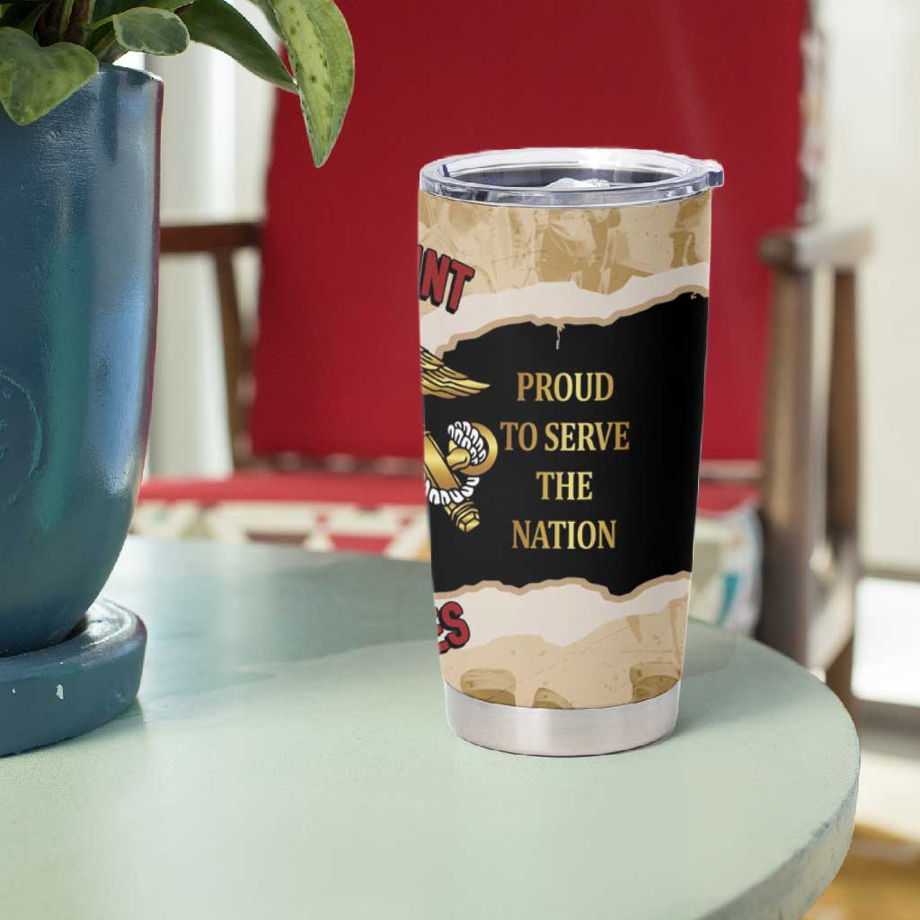 Montfort Point Marines Tumbler Cup African American First To Fight Prejudice