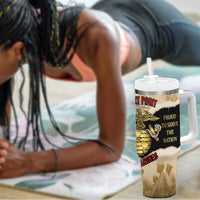 Montfort Point Marines Tumbler With Handle African American First To Fight Prejudice
