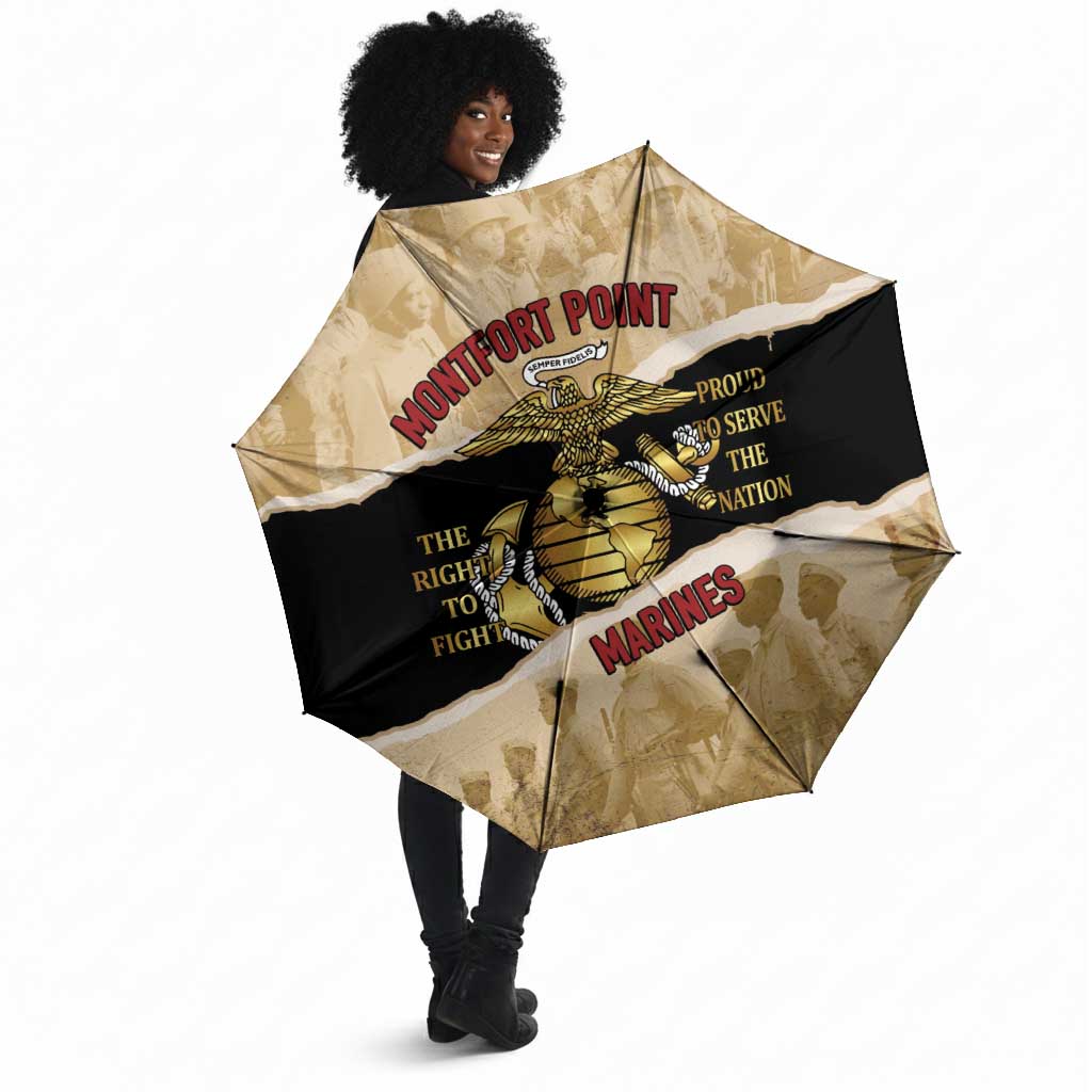Montfort Point Marines Umbrella African American First To Fight Prejudice