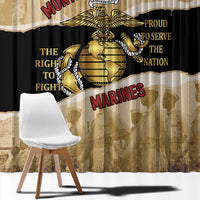 Montfort Point Marines Window Curtain African American First To Fight Prejudice