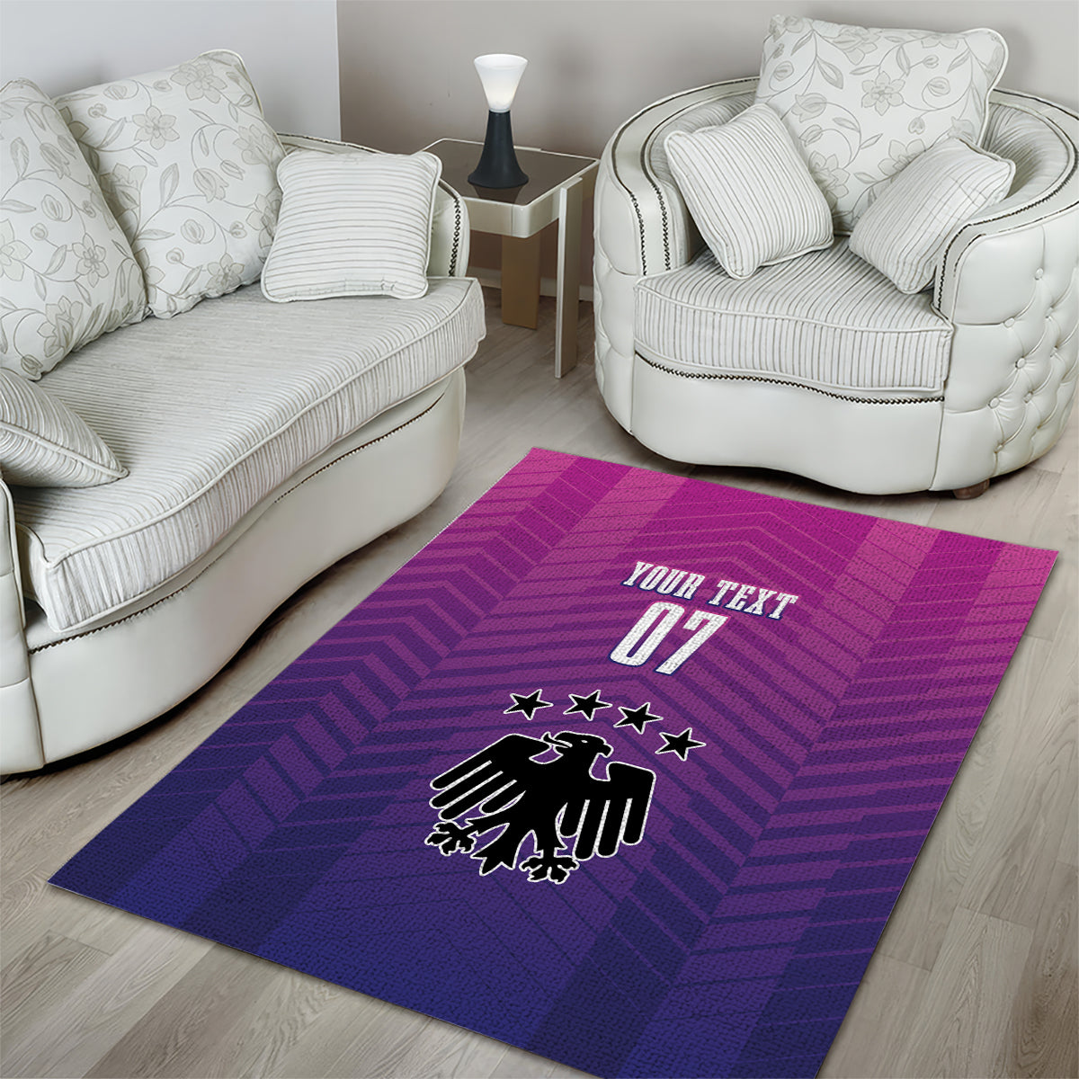 Germany Football Area Rug Nationalelf Pink Revolution LT7 - Wonder Print Shop