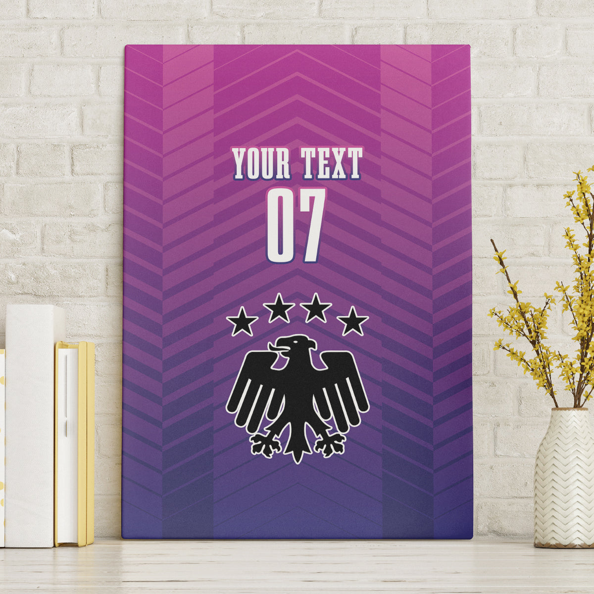 Germany Football Canvas Wall Art Nationalelf Pink Revolution LT7 - Wonder Print Shop