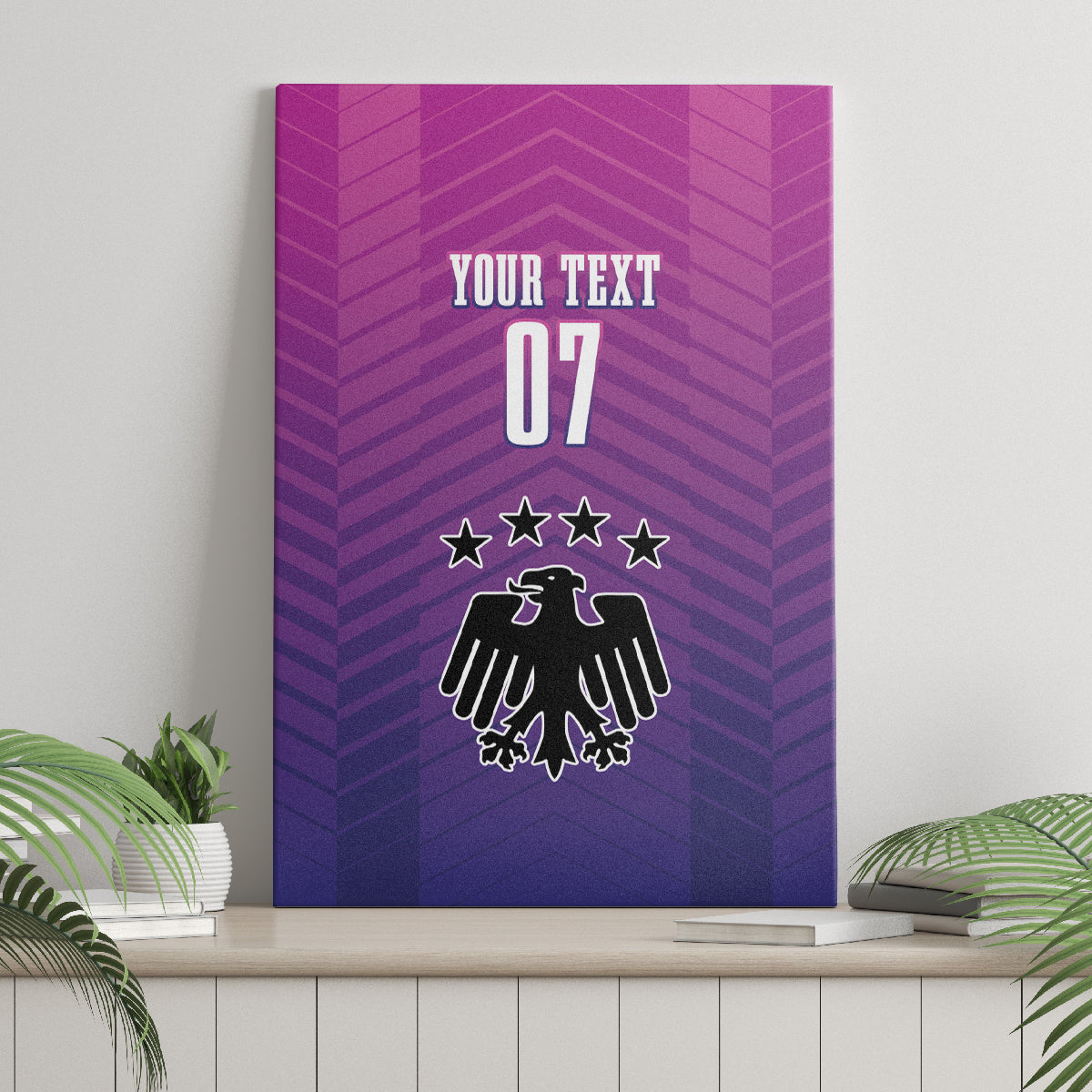 Germany Football Canvas Wall Art Nationalelf Pink Revolution LT7 - Wonder Print Shop
