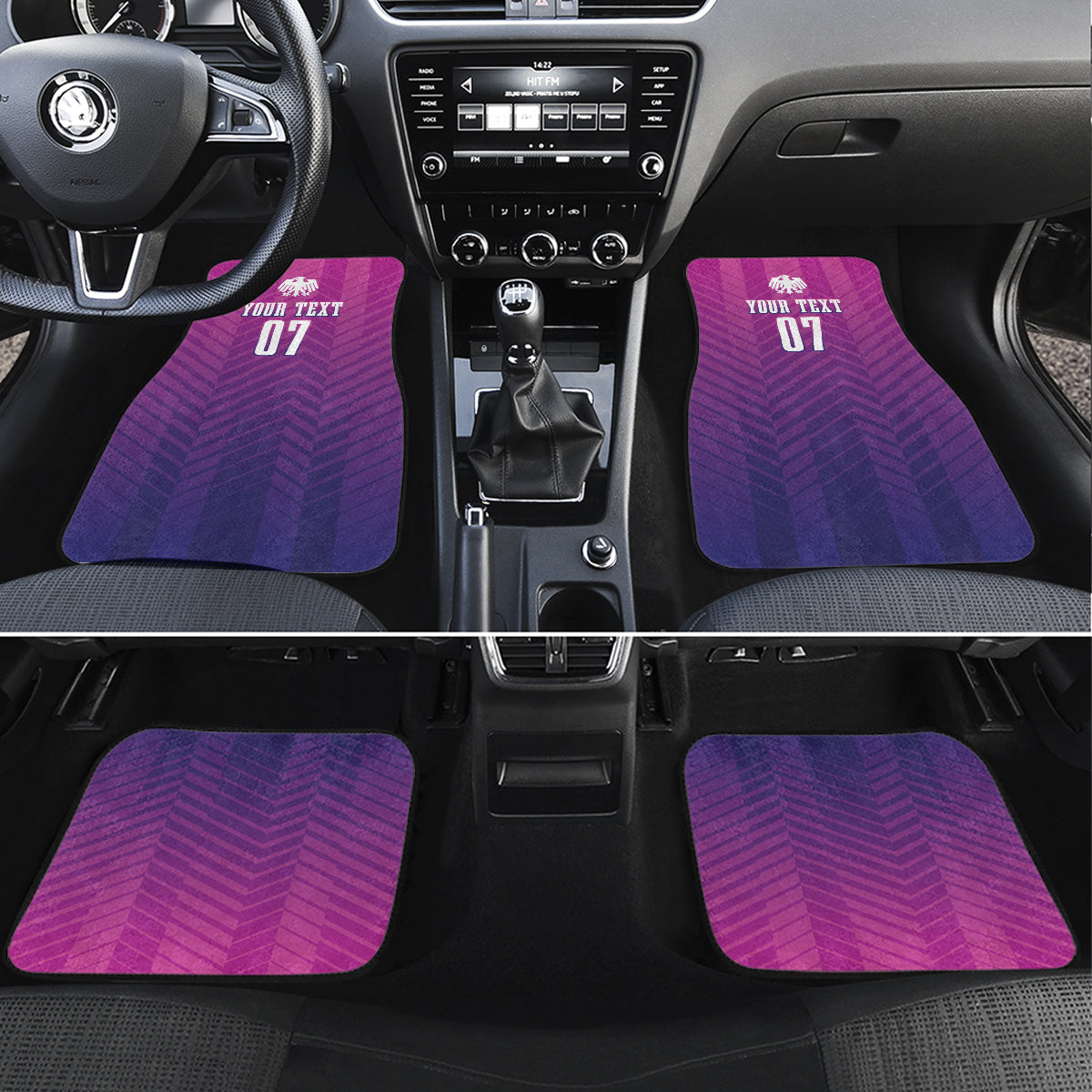 Germany Football Car Mats Nationalelf Pink Revolution LT7 - Wonder Print Shop