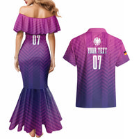 Germany Football Couples Matching Mermaid Dress and Hawaiian Shirt Nationalelf Pink Revolution LT7 - Wonder Print Shop