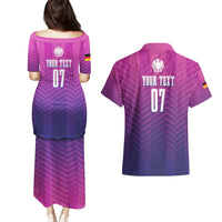 Germany Football Couples Matching Puletasi and Hawaiian Shirt Nationalelf Pink Revolution LT7 - Wonder Print Shop
