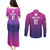 Germany Football Couples Matching Puletasi and Long Sleeve Button Shirt Nationalelf Pink Revolution LT7 - Wonder Print Shop