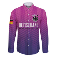 Germany Football Family Matching Long Sleeve Bodycon Dress and Hawaiian Shirt Nationalelf Pink Revolution LT7 - Wonder Print Shop