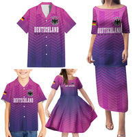 Germany Football Family Matching Puletasi and Hawaiian Shirt Nationalelf Pink Revolution - Wonder Print Shop