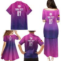 Germany Football Family Matching Puletasi and Hawaiian Shirt Nationalelf Pink Revolution - Wonder Print Shop