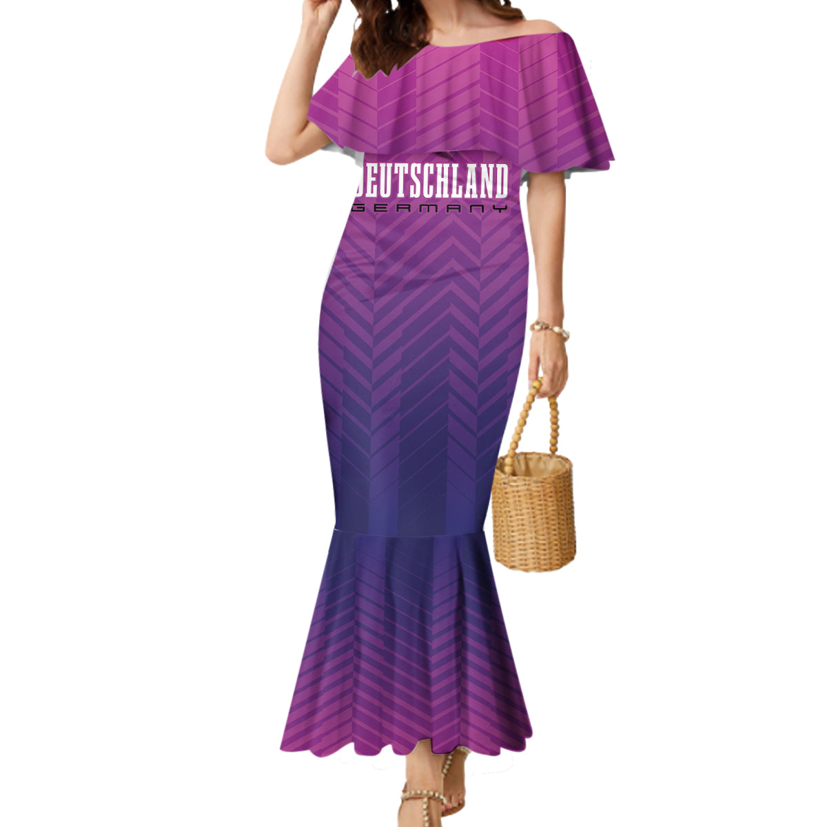 Germany Football Mermaid Dress Nationalelf Pink Revolution - Wonder Print Shop