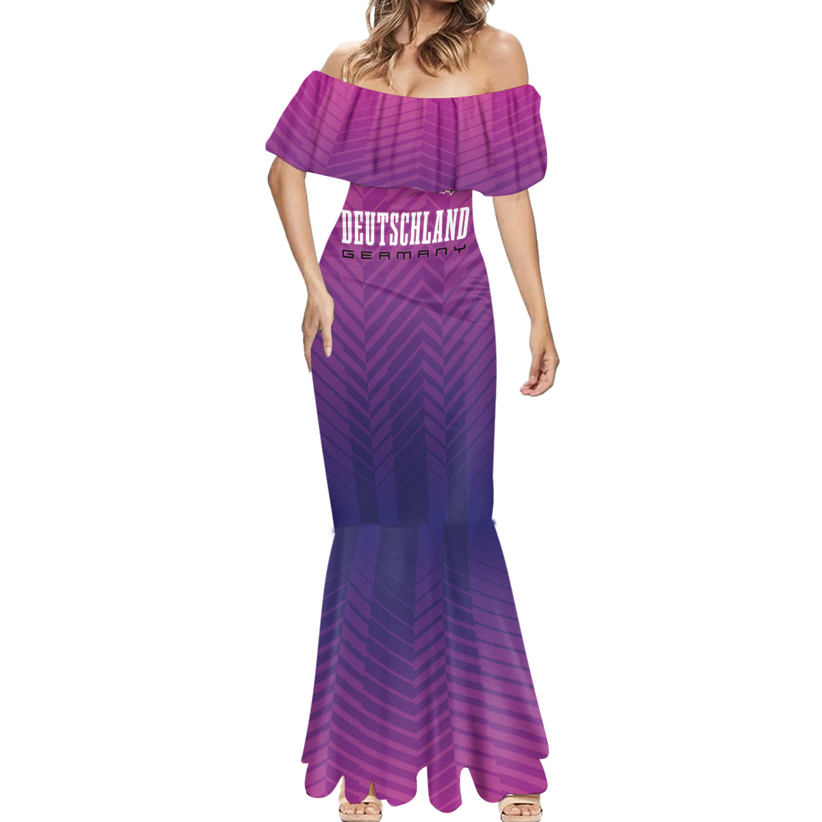 Germany Football Mermaid Dress Nationalelf Pink Revolution - Wonder Print Shop