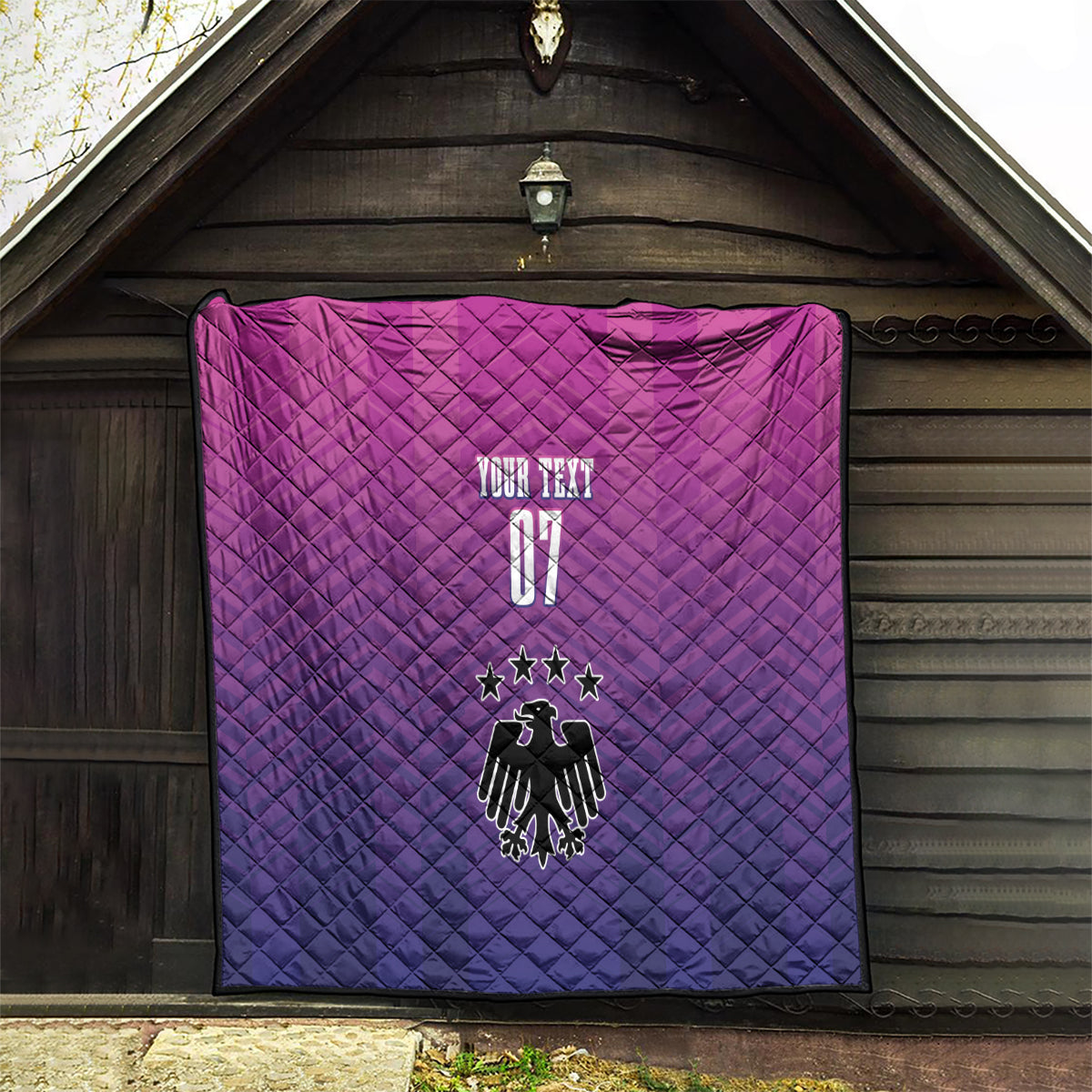 Germany Football Quilt Nationalelf Pink Revolution - Wonder Print Shop