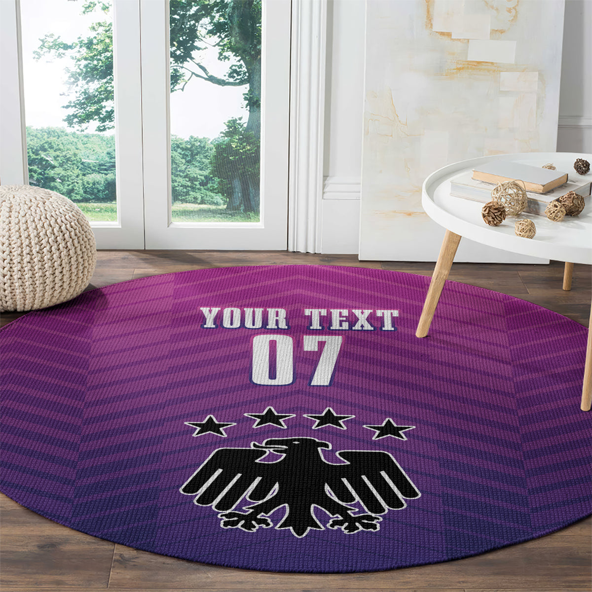 Germany Football Round Carpet Nationalelf Pink Revolution
