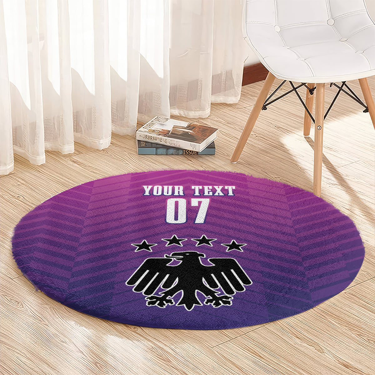 Germany Football Round Carpet Nationalelf Pink Revolution
