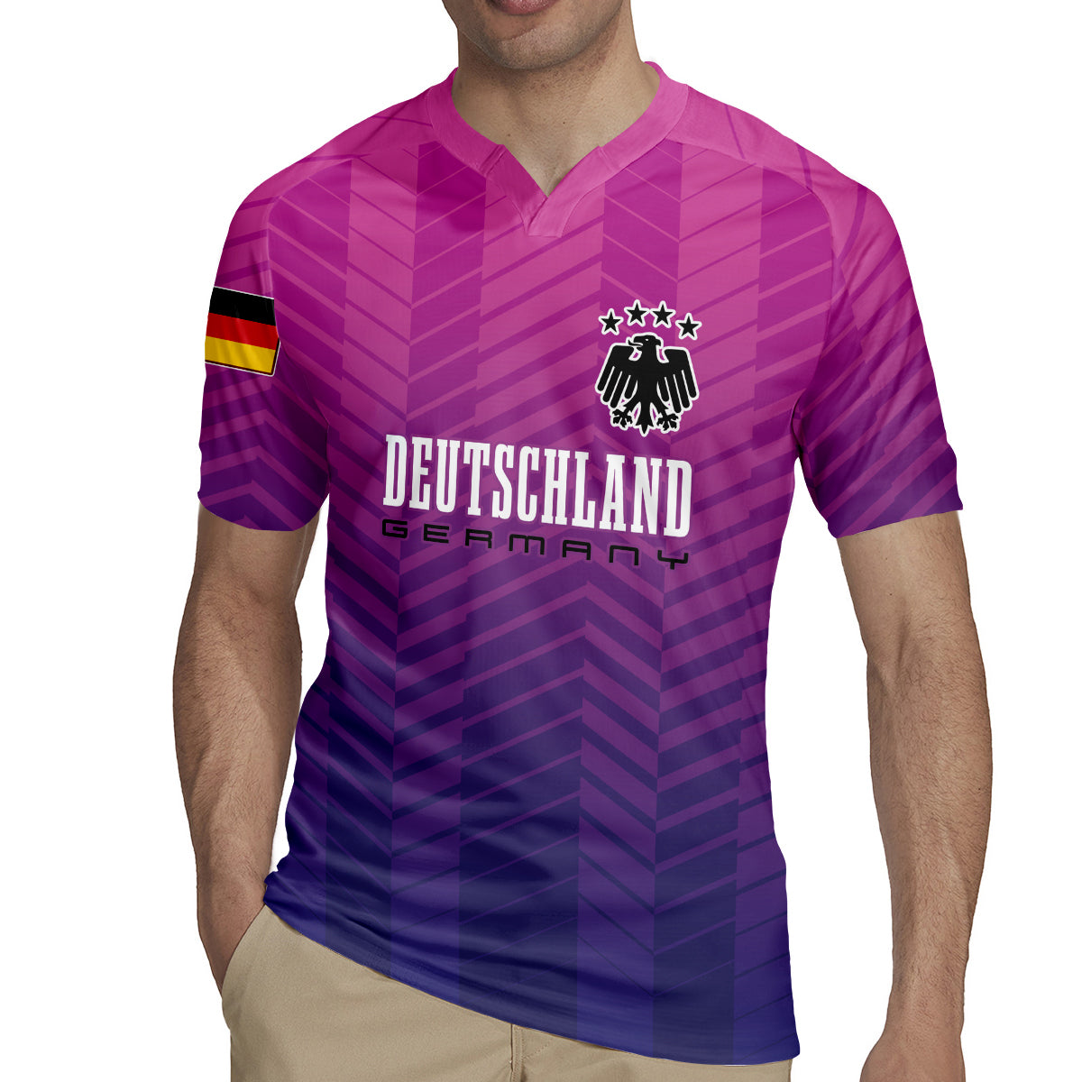 Germany Football Rugby Jersey Nationalelf Pink Revolution - Wonder Print Shop