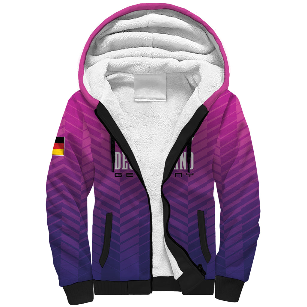 Germany Football Sherpa Hoodie Nationalelf Pink Revolution - Wonder Print Shop