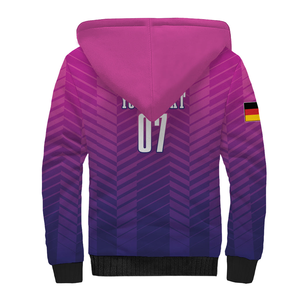 Germany Football Sherpa Hoodie Nationalelf Pink Revolution - Wonder Print Shop