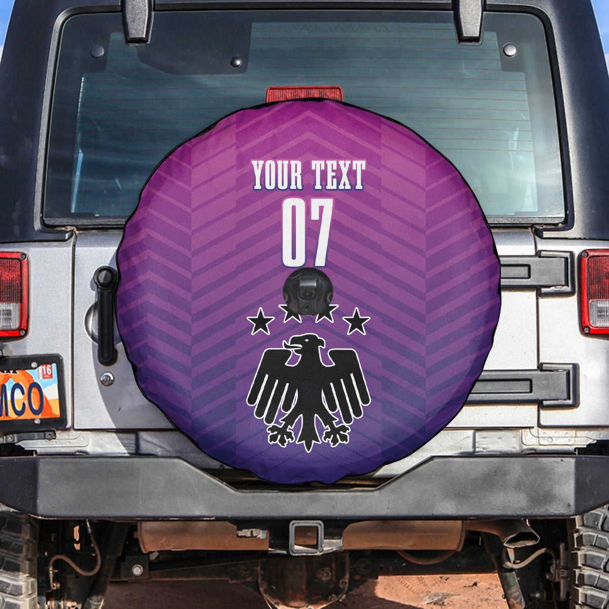 Germany Football Spare Tire Cover Nationalelf Pink Revolution - Wonder Print Shop