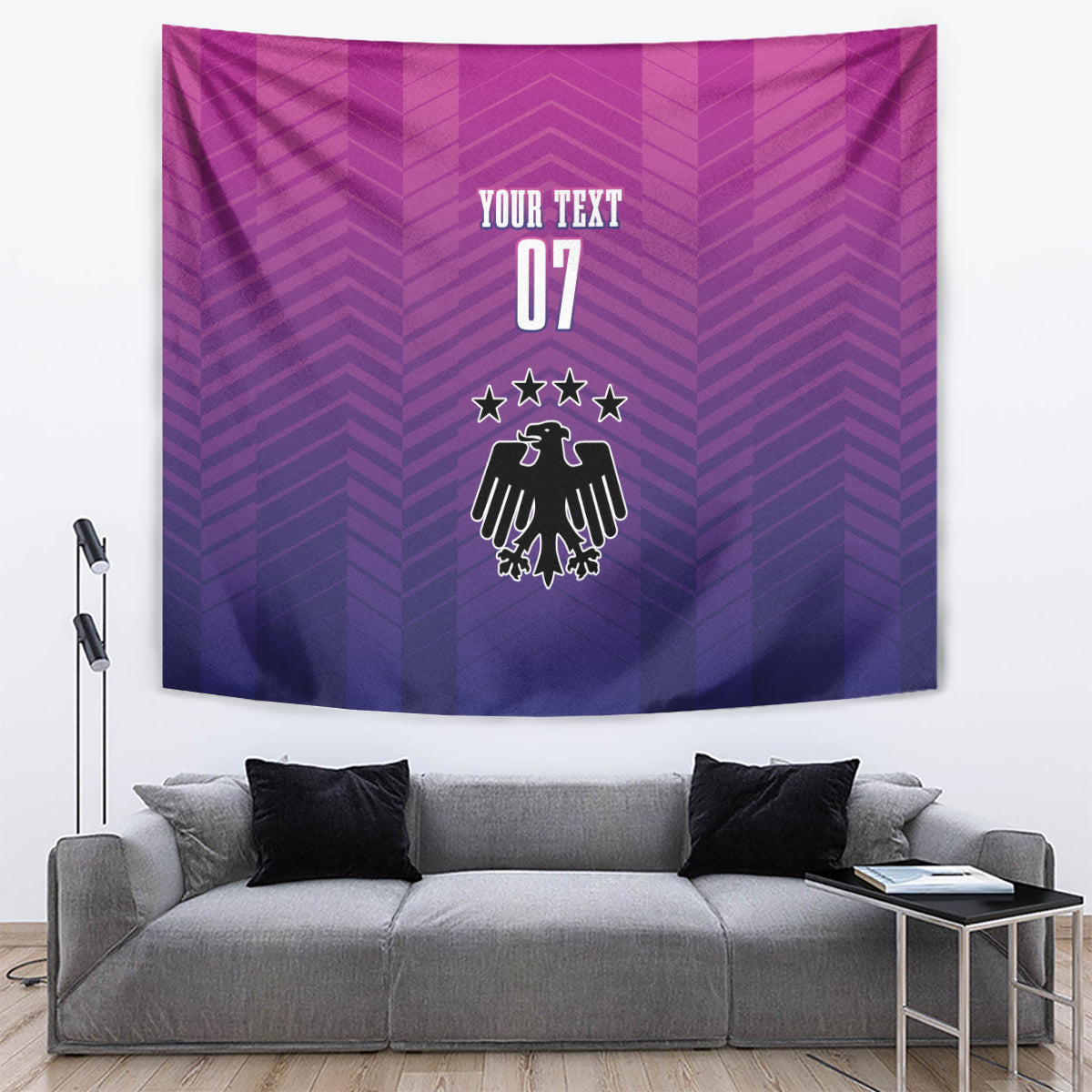 Germany Football Tapestry Nationalelf Pink Revolution - Wonder Print Shop