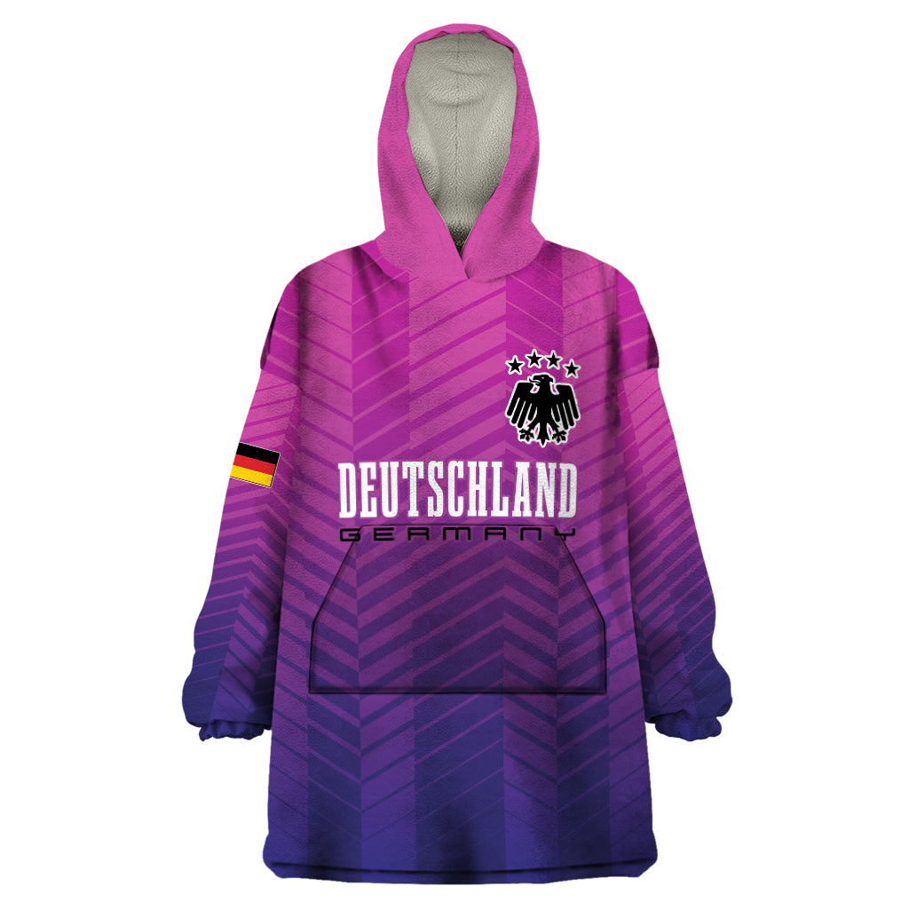 Germany Football Wearable Blanket Hoodie Nationalelf Pink Revolution - Wonder Print Shop