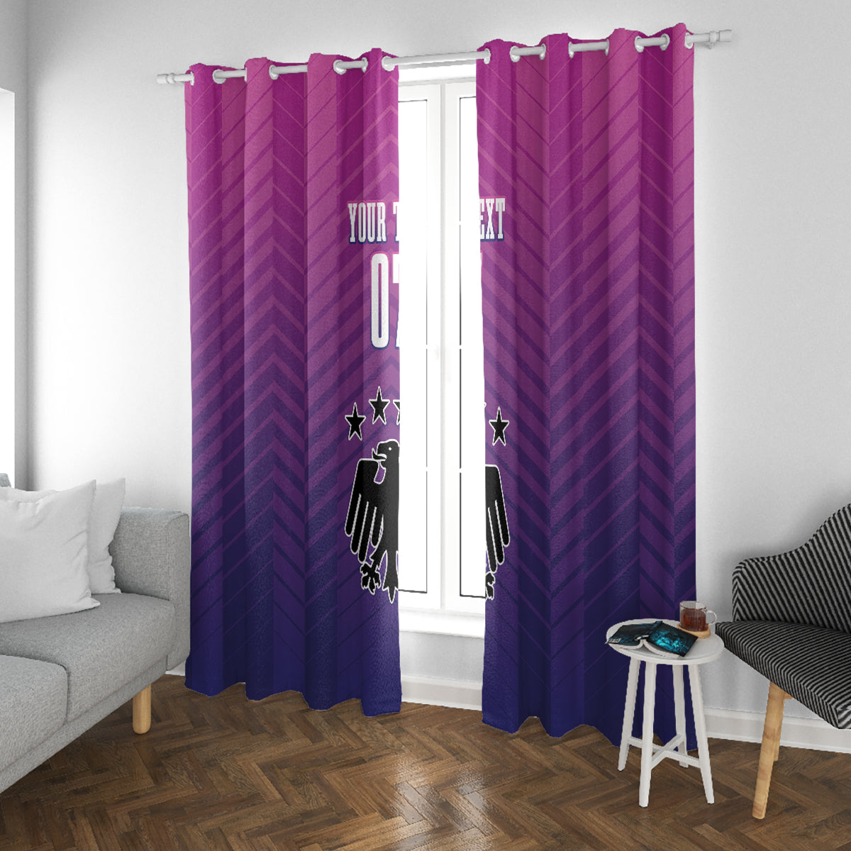 Germany Football Window Curtain Nationalelf Pink Revolution - Wonder Print Shop