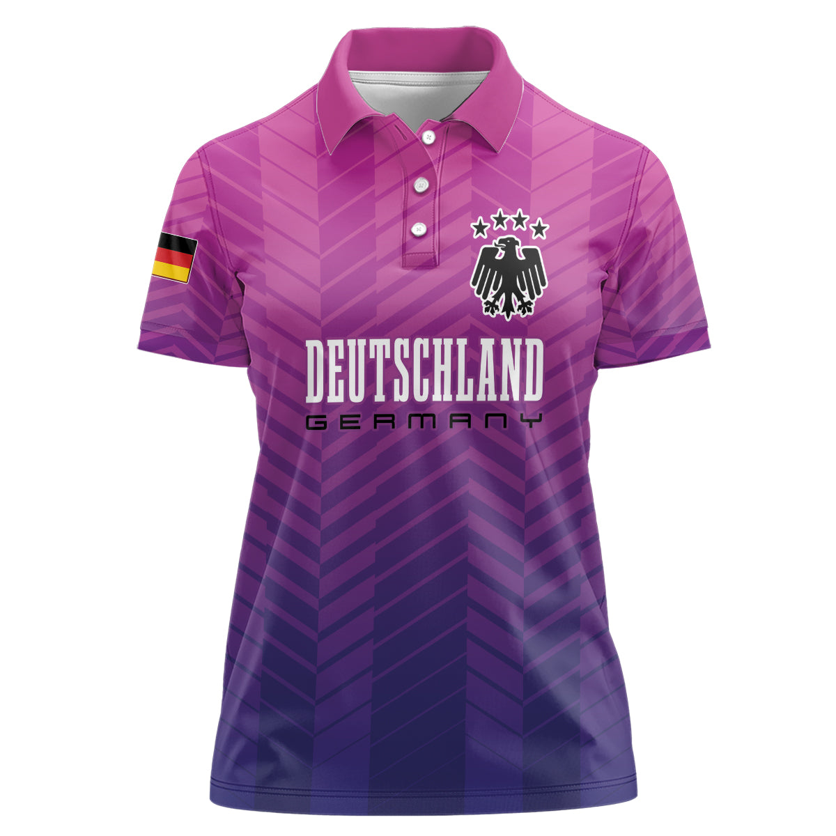 Germany Football Women Polo Shirt Nationalelf Pink Revolution - Wonder Print Shop