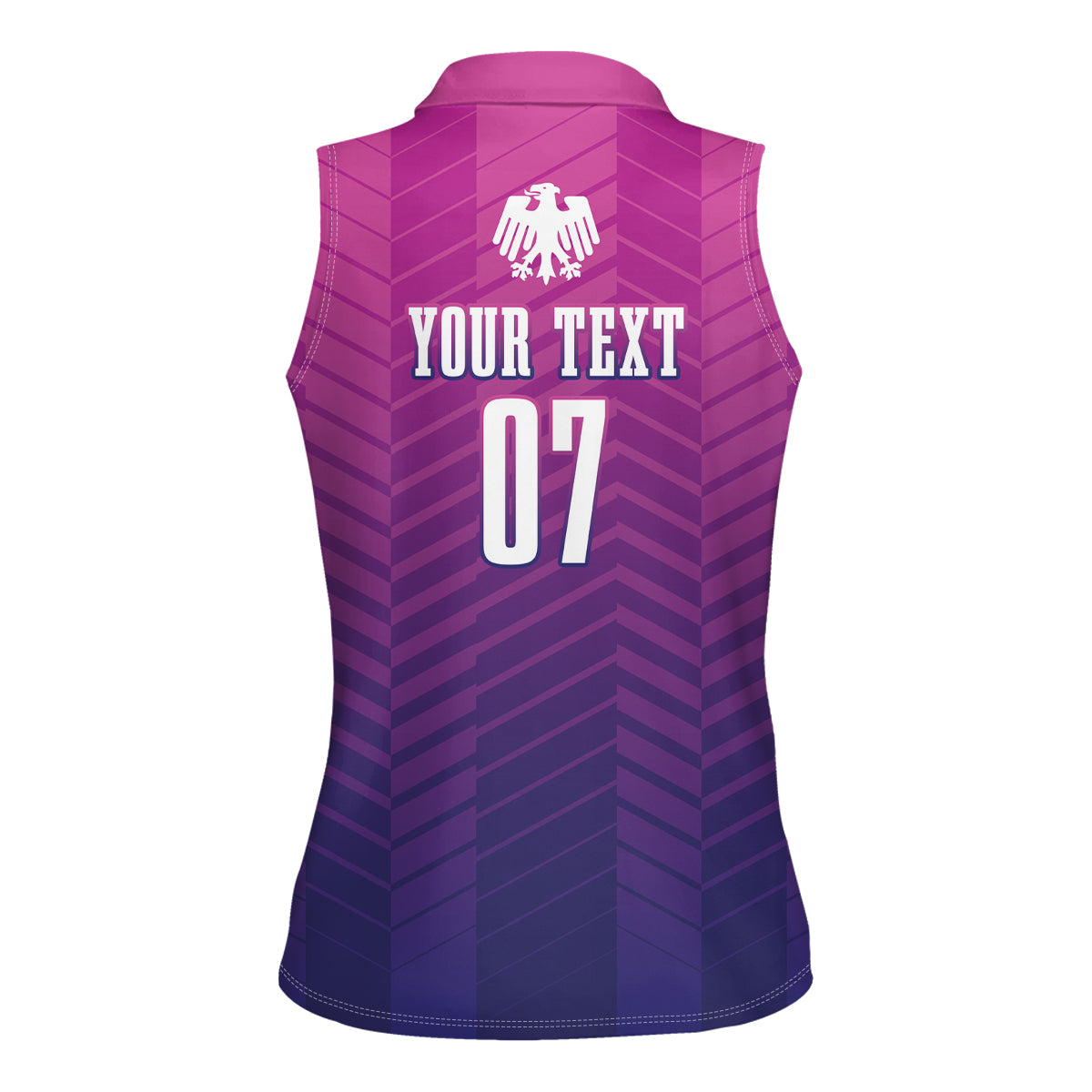 Germany Football Women Sleeveless Polo Shirt Nationalelf Pink Revolution - Wonder Print Shop