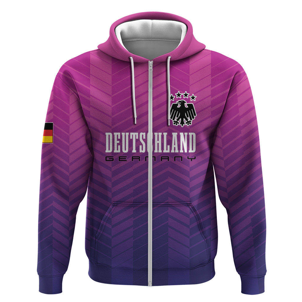 Germany Football Zip Hoodie Nationalelf Pink Revolution - Wonder Print Shop