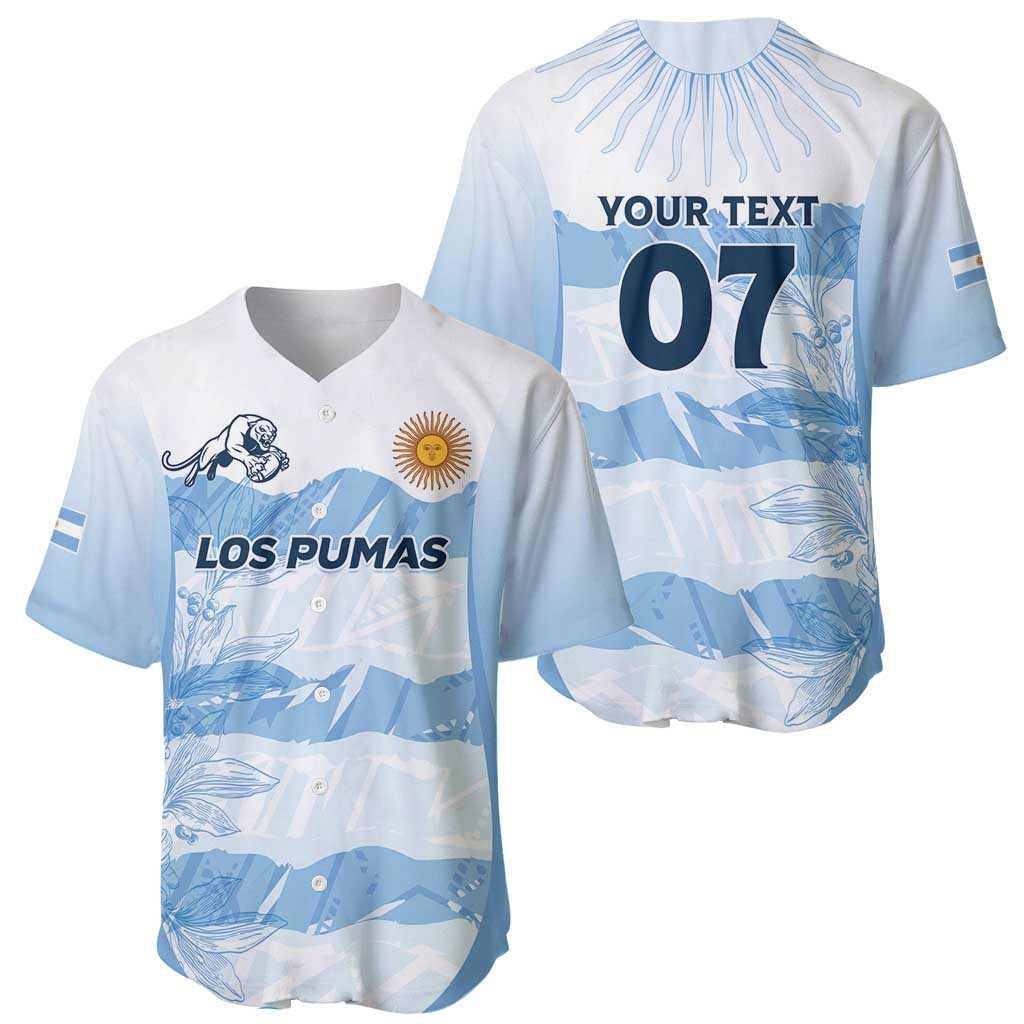 Argentina Rugby Los Pumas Custom Baseball Jersey Traditional Colors - Wonder Print Shop