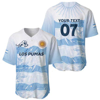 Argentina Rugby Los Pumas Custom Baseball Jersey Traditional Colors - Wonder Print Shop