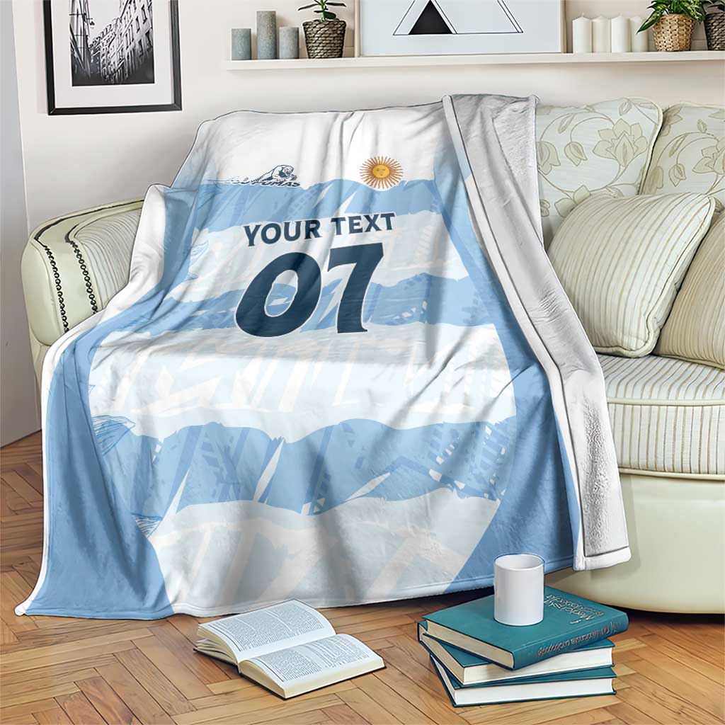Argentina Rugby Los Pumas Custom Blanket Traditional Colors - Wonder Print Shop