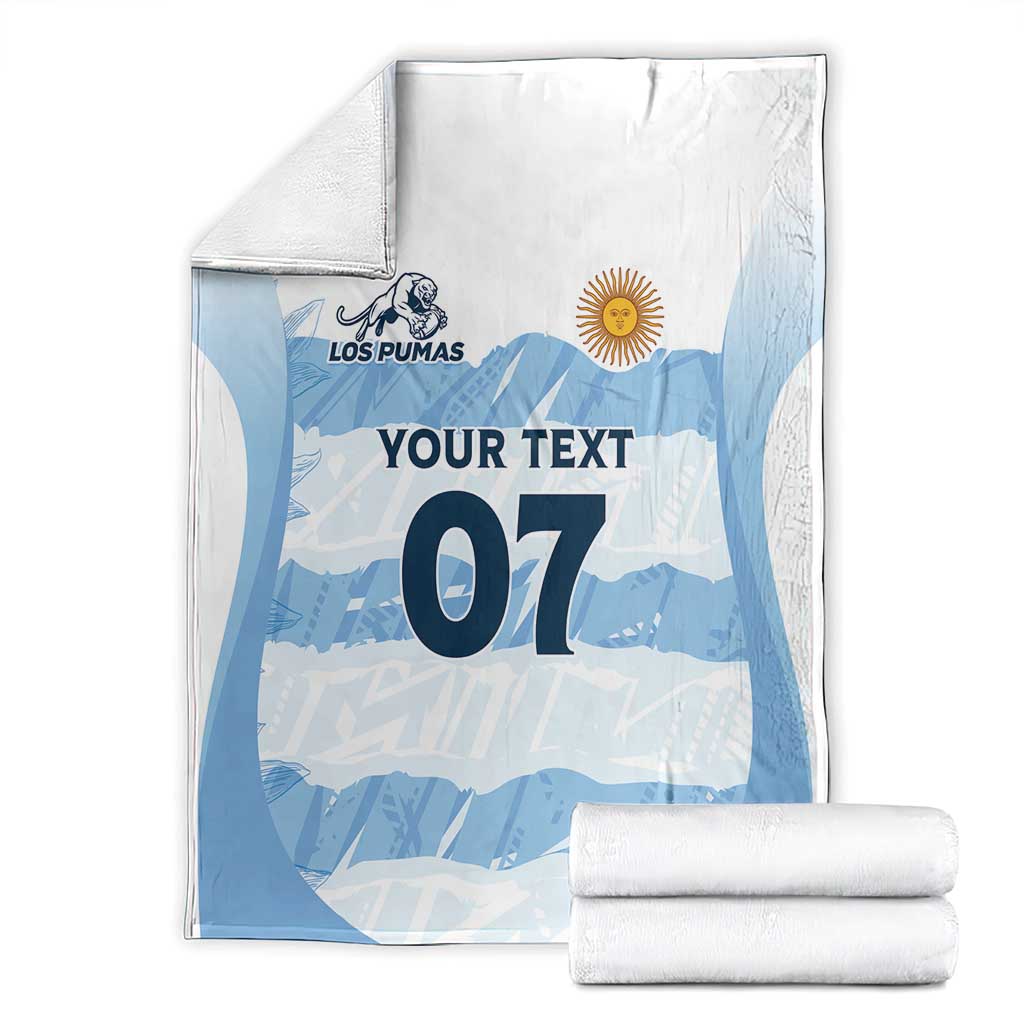 Argentina Rugby Los Pumas Custom Blanket Traditional Colors - Wonder Print Shop