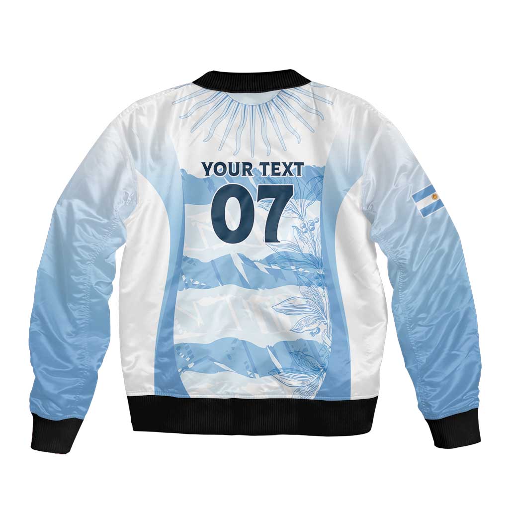 Argentina Rugby Los Pumas Custom Bomber Jacket Traditional Colors - Wonder Print Shop