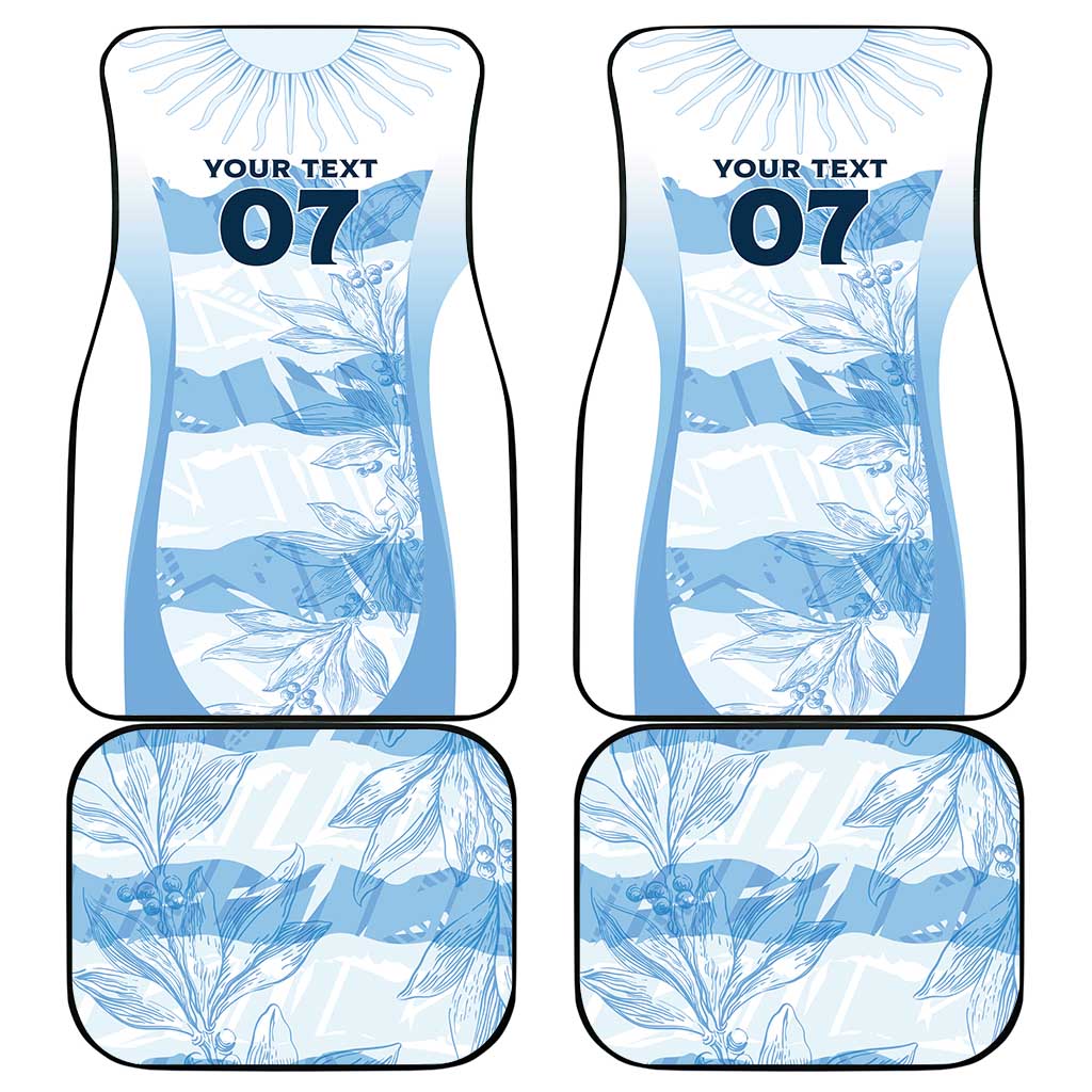 Argentina Rugby Los Pumas Custom Car Mats Traditional Colors - Wonder Print Shop