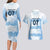 Argentina Rugby Los Pumas Custom Couples Matching Long Sleeve Bodycon Dress and Hawaiian Shirt Traditional Colors - Wonder Print Shop