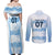 Argentina Rugby Los Pumas Custom Couples Matching Off Shoulder Maxi Dress and Long Sleeve Button Shirt Traditional Colors - Wonder Print Shop